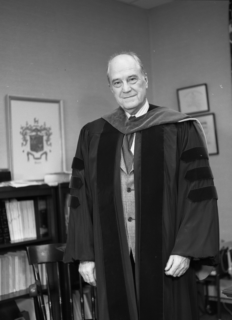 President Lorin A. Thompson in Academic Regalia