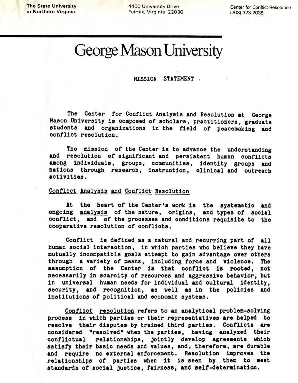 George mason admission essay